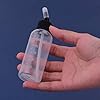 HUIOP Airbrush Bottle,10pcs 65ml Airbrush Paint Bottle Jars Dual Action Siphon Feed Air Brush Airbrushing Accessories with 4pcs Funnel Scale Line Rubber Caps Compatible with Iwata Badger Paasche