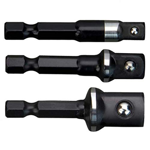 Milwaukee 48-32-5033 Power Drill Bit Extensions Shockwave Socket Adapter Set, 1/4