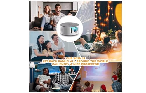Image of BIGASUO Mini WiFi LED Portable Projector 1080p Full HD for Android /iOS with Built-in YouTube - Supports WiFi, HDMI,AV in,USB, Miracast with 4000 LM (BGP31)