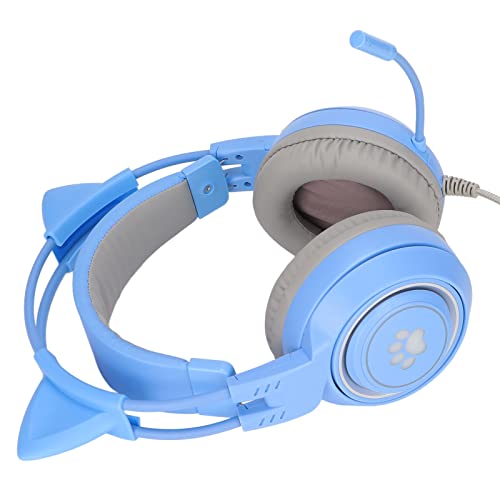 RASTKY Gamingowy Zestaw Słuchawkowy SYG25Ear – Słuchawki Gamingowe USB i 3,5 Mm z regulacją Głośności, Wyciszeniem Mikrofonu z redukcją Szumów, Wygodnym Dopasowaniem i Odłączanymi Uszami – Różowy