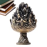 Pièce d'art fonctionnelle : Conçu avec un couvercle à motif floral délicat, ce brûleur d'encens à charbon remplit sa fonction tout en valorisant les intérieurs comme élément de décoration . C'est un ajout polyvalent à toute pièce où la tranquillité est appréciée.