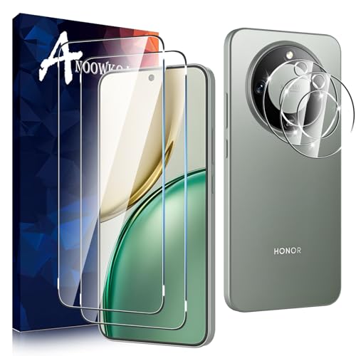 Anoowkoa 2+2 Pezzi Vetro Temperato per Honor Magic 8 Lite/Honor