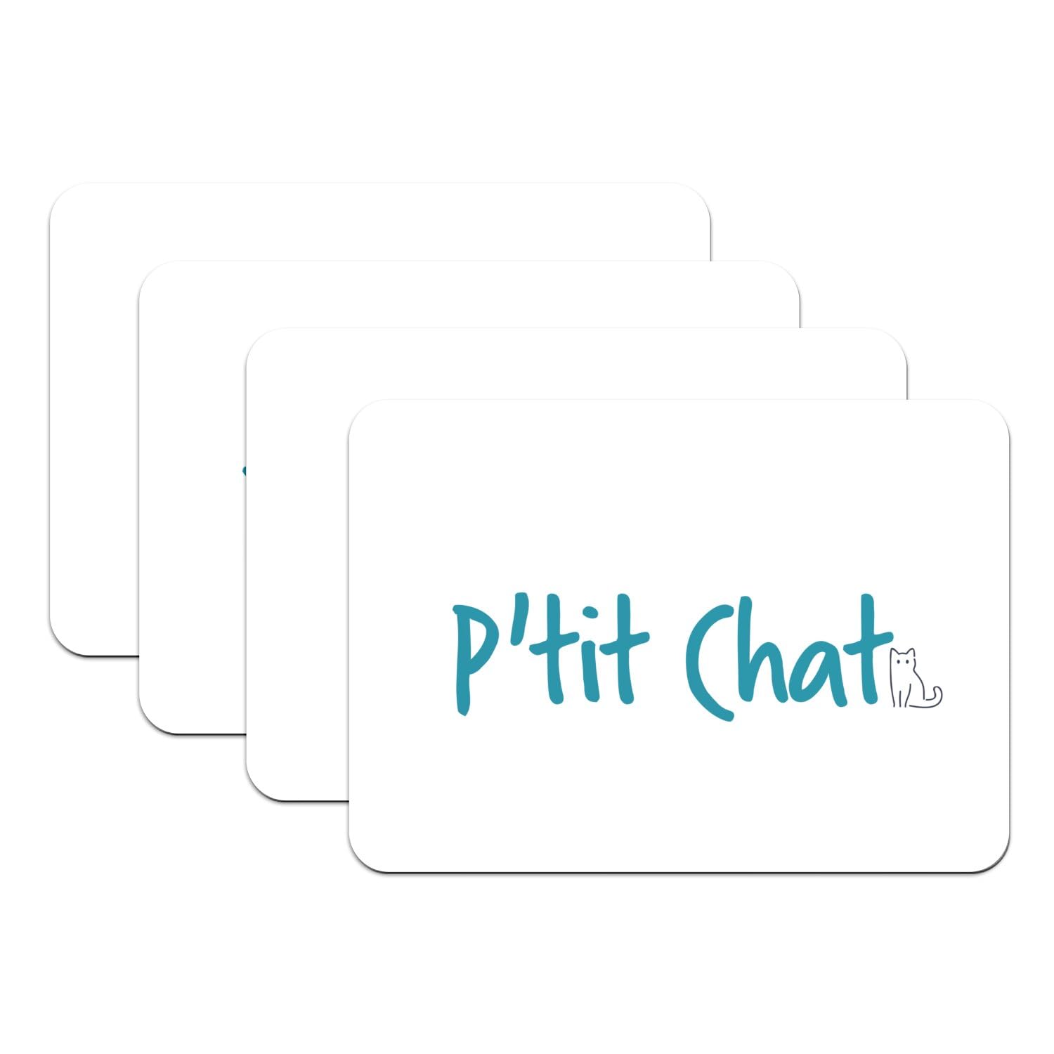 Set de table chat mignon grand format en caoutchouc, idée cadeau originale pour femme et maman