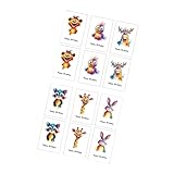 Navna 12Pcs Divertente Biglietto Di Auguri Di Compleanno Con Busta Cartone Animato Cucciolo Partito Invito Per Marito Moglie Adulto Bambini Carta Inviti
