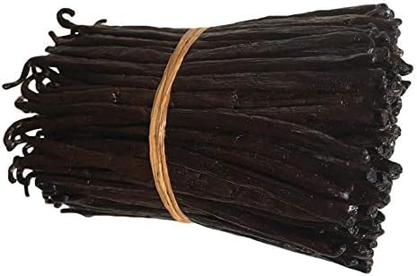 Madagascar Vanilla Beans Grade A Fresh 5"-8" (1/2Lb) for Extract, Cooking and Baking by FITNCLEAN VANILLA| 0.5 Pound (.5lb/8 oz) Bulk NON-GMO Whole Bourbon Gourmet Natural Raw Pods.