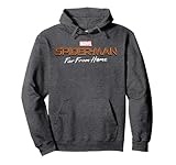 Marvel Spider-Man Far From Home Movie Logo Graphic Hoodie Pullover Hoodie