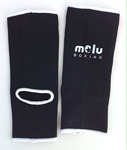 MoluBoxing - Tobilleras elástica, Tamano: 28x13x1, Talla: L, Color: Negro Cover