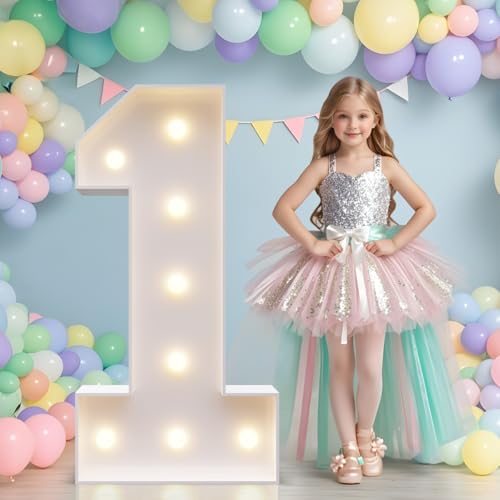 Grands chiffres pour fête et numéros lumineux anniversaire 91cm