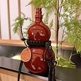 Ceramic Wine Gourd with Strap - Traditional Chinese Portable Beverage Bottle for Wine, Liquor, or Drinks, Gift for Beverage Lovers & Culture Enthusiasts