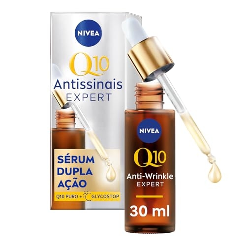 NIVEA Q10 Sérum Antissinais Expert Dupla Ação 30ml, Previne e Reduz Rugas, Renova a Pele, Tecnologia Glycostop, Hidratação Profunda NIVEA Q10 Sérum Antissinais Expert Dupla Ação 30ml, Previne e Reduz Rugas, Renova a Pele, Tecnologia Glycostop, Hidratação Profunda