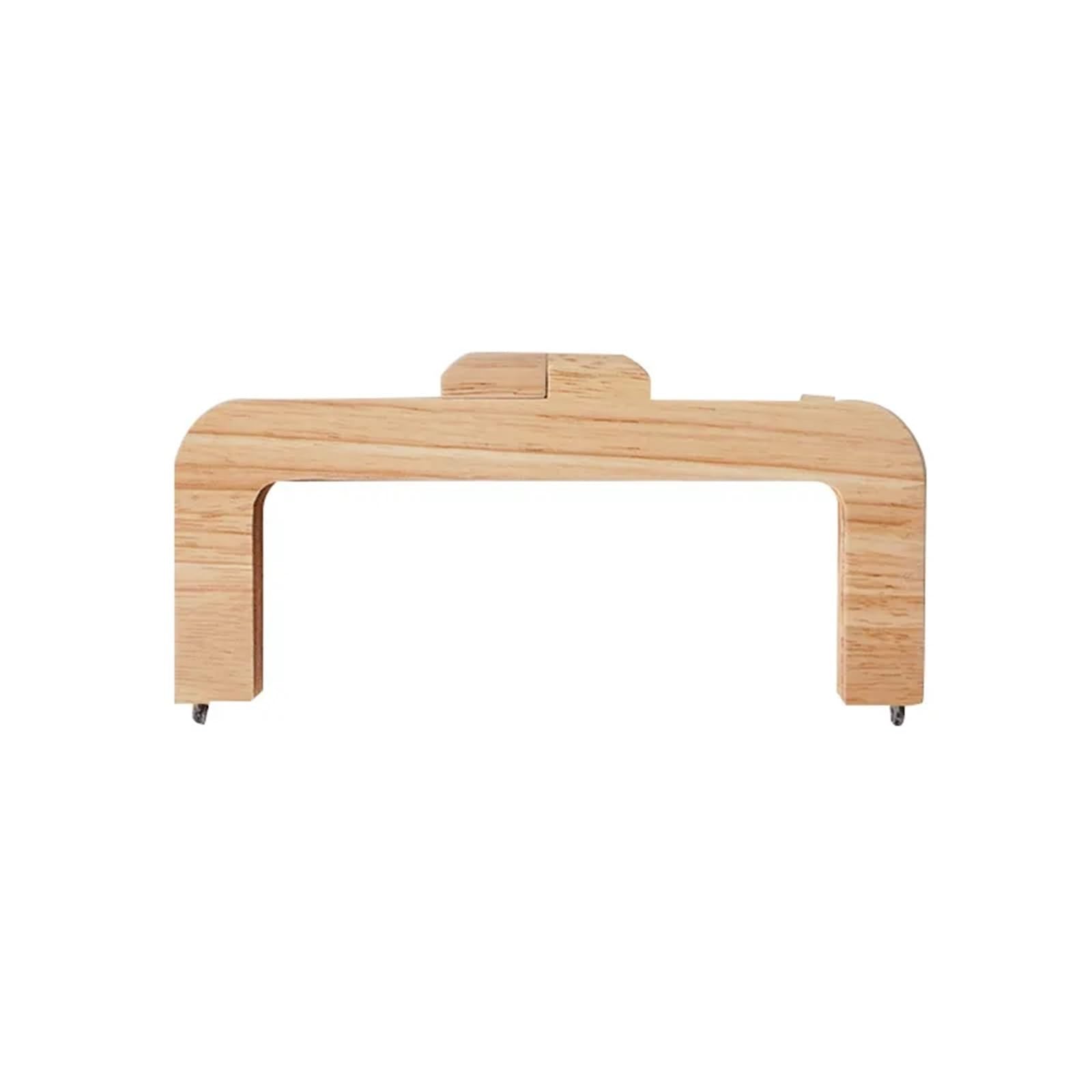 MRKU Asa de Madera para Bolso, Accesorios para Bolsos, Manualidades, Bricolaje, 1 par, 20 cm, Cierre de Beso de Madera, Tornillos Hechos a Mano, Agujeros, Costura, Marco de Bolso