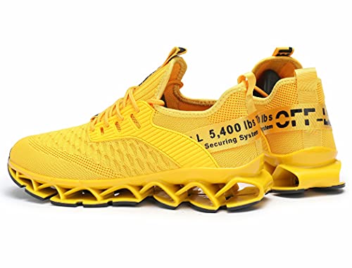Image of Chopben Men's Running Shoes Blade Non Slip Fashion Sneakers Breathable Mesh Soft Sole Casual Athletic Walking Shoes