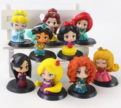 Image of Mini Action Figures, Multiple Character Collectible Set, Car Dashboard, Decoration and Cake Topper Toys for Fans 5-15 cm (9 Cute Little Princess Anime Set)