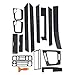 ZFQMGDD 3D Carbon Fiber Style Interior Kit Decor Cover Trim Fits for BMW E46 1998-2005 auto Parts