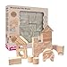 Edushape Wood Like Soft Blocks, 80 Piece