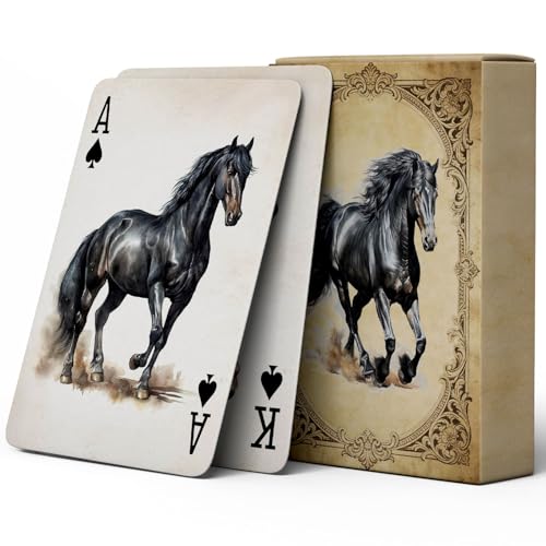 Cartas de Poker con Ilustraciones de Caballos 54 Unidades