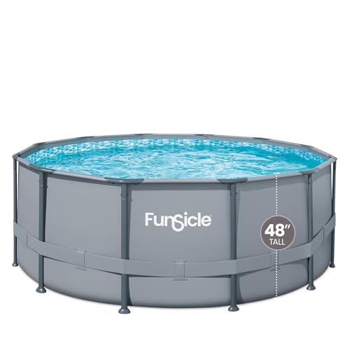 Piscina Tubular Redonda Funsicle Ø 3,66 m x 1,22 m Gris