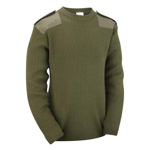 Pull militaire/sécurité vert olive S