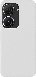 Capa para Asus ZenFone 9, capa traseira de TPU macio à prova de choque silicone bumper anti-impressões digitais capa protetora de corpo inteiro para ZenFone 9 (5,92 polegadas) (branca)