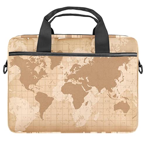 Housse ordinateur 14 pouces vintage aux finitions soignées motif Terre