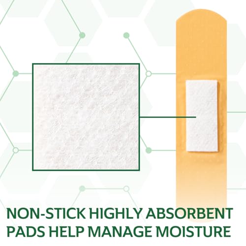 CURAD Assorted Bandages Variety Pack, 300 Count, 6 Styles Including Antibacterial, Waterproof, Sheer, Plastic, Heavy Duty & Flex-Fabric, Protects Scrapes, Cuts & Burns, Latex-Free - Image 5