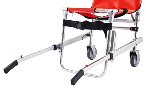 Portable Stair Stretcher Chair with 2 Wheels, Elderly Stair Chairs with Safety Belt, Chair to Carry Elderly Up Stairs for Home Use, Outdoor Transportation Stair Chair Lift