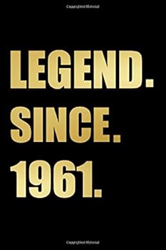 58 Year Old Legend : Blank Lined Journal, Notebook, Planner Awesome Happy 58th Birthday 58 Years Old Gift for Boys and Girls