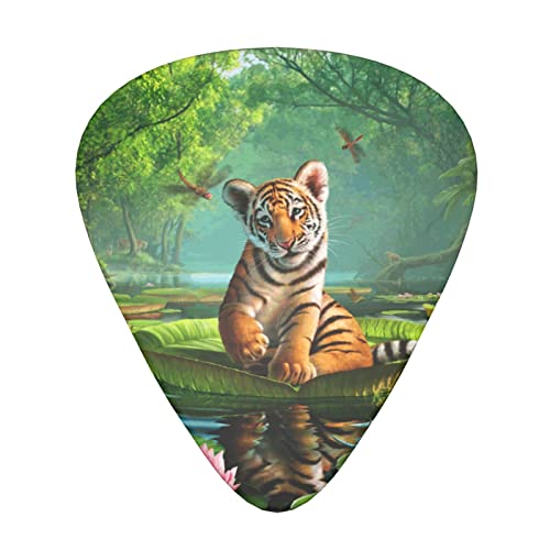 Ensemble de 12 médiators de guitare Tiger And Lotus Flowers pour guitare acoustique, guitare électrique, contrebasse… - Les Beatles, Paul McCartney, John Lennon, RIngo Starr, George Harrison Ensemble de 12 médiators de guitare Tiger And Lotus Flowers pour guitare acoustique, guitare électrique, contrebasse…