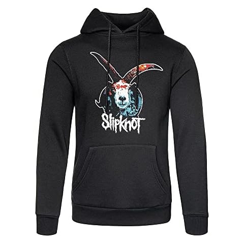Slipknot Men's Goat Graphic Black Hoodie Cover