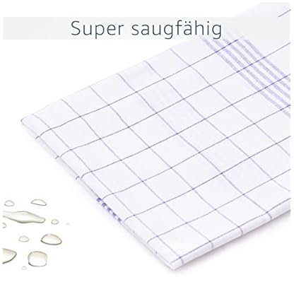 Amago - 10er Pack Geschirrtücher, 100 prozent Baumwolle, 50 x 70 cm - Blau – Bild 4