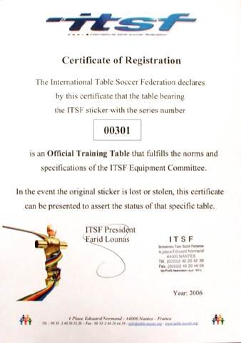 Pro champion con aste uscenti calciobalilla