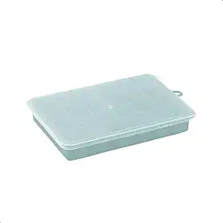 Forma de Silicone Flexível Para Gelo Papinhas Com Tampa 24 Cubos Drinks Caipirinha Utensílio Cozinha Bar