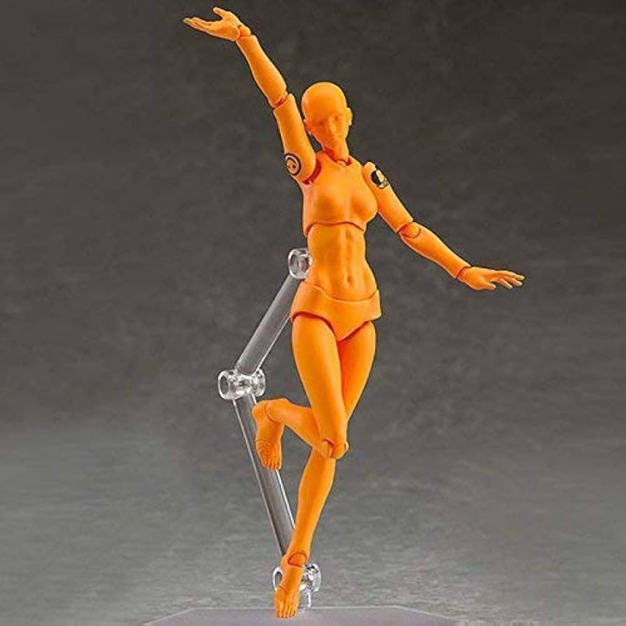 Figurine De Modèle Anatomique Féminine 13 Cm - Mannequin Articulé Pour Dessin, Peinture, Référence Artiste