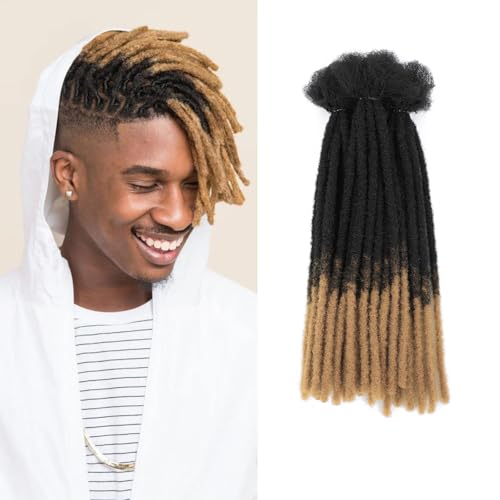 Loc Extensions for Man/Women 0.4cm 30 Strands Soft Synthetic Hair Dreadlocks Extensions for Braiding Dread Lock for Braiding Handmade Dreadlock Extensions Crochet Hair Bundles (1B/27, 12inch) Loc Extensions for Man/Women 0.4cm 30 Strands Soft Synthetic Hair Dreadlocks Extensions for Braiding Dread Lock for Braiding Handmade Dreadlock Extensions Crochet Hair Bundles (1B/27, 12inch)