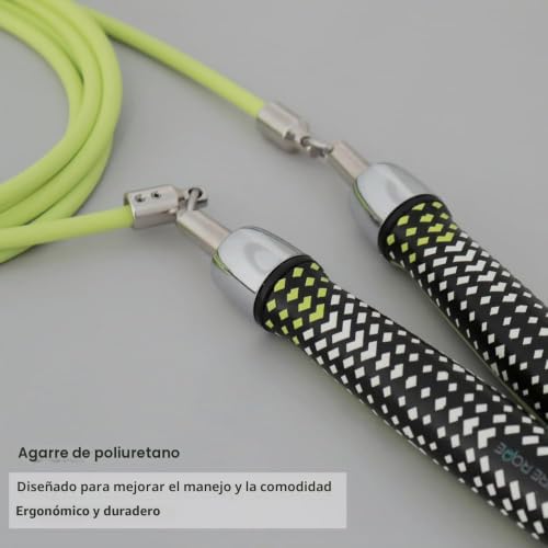 Cuerda de saltar con peso de 1/4 libras Hererope para entrenar cardio en el parque o en casa 6