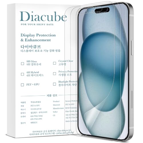 Marre des reflets ? Film protecteur écran mat pour iPhone 15 Plus, anti-traces avec guide