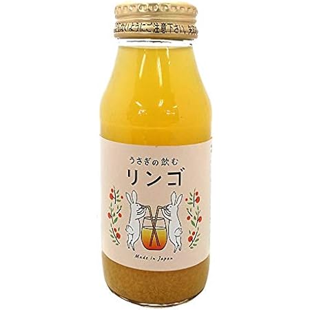 Amazon うちのらぱん うさぎの飲む リンゴ ジュース１８０ｍｌ 果肉入り みっちゃんホンポ フード 通販