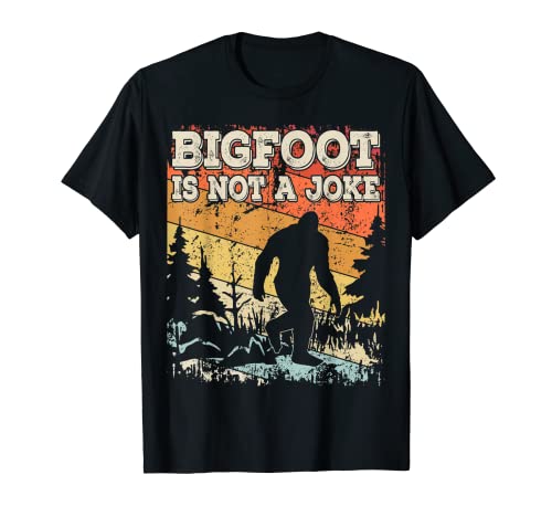 Camiseta Vintage Bigfoot is Not a JOKE Retro Sasquatch Camiseta
