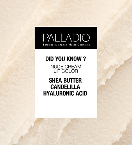 Palladio Long-Wear Cream Lip Color Liquid Lipstick, Transfer Proof High Intensity Color Pigment, Smooth Lightweight Formula, Cream Color Matte Finish, All Day Wear (Undressed) #TOP5