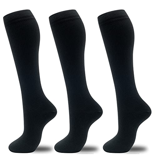 Image of fenglaoda Compression Socks for Women Men 3 Pairs Graduated Compression Support Circulation Socks for Nurses