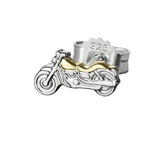 Boucles d'oreilles moto NKlaus bicolores : confort anti-irritation sous le casque