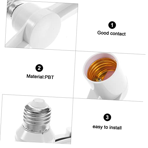 OSALADI Lâmpada De LED 3 Pçs Converter Cabeça De Lâmpada E27 Divisor De Soquete De Luz LED Conversor