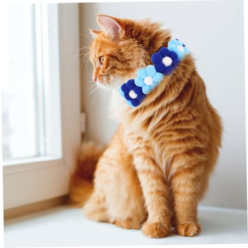 Collier de chien floral réglable pour chat et animaux de compagnie - 7