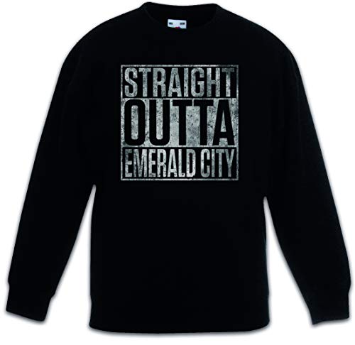 Pullover enfant Urban Backwoods en coton doux imprimé Straight Outta Emerald City