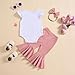 YOKJZJD Baby Girl 1st Birthday Outfit Onederful Short Sleeve Romper T-Shirt Tops Bell Bottom Pants Set 3Pcs Summer Clothes (Pink, 12-18 Months)