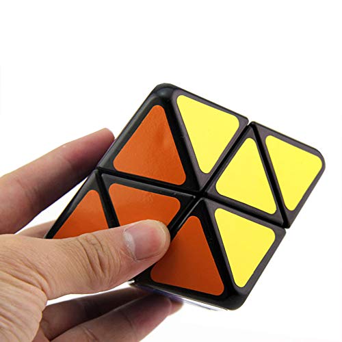 AI-YUN 4-Axis Octahedron Speed Cube 4-Axis Octahedral Diamond Shape Magic Cube Puzzle Toys Brain Teasers