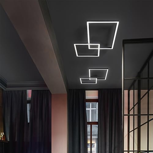 Plafonnier LED Cross 6595 N CT Perenz luminaire noir