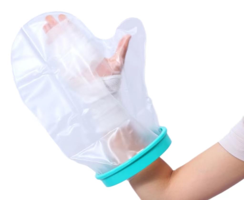 Waterproof Cast Cover Arm Forearm Shower Protector Waterproof Hand Cover Finger Protectors for Shower Waterproof Finger Cover Shower Wounds Arm Cast Protectors & Adults
