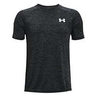 Under Armour Boys' Tech 2.0 Short Sleeve, Black, Medium