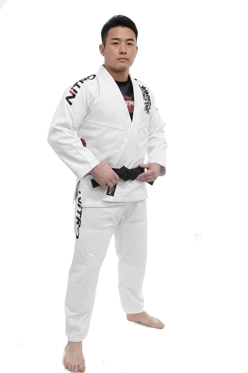 Japanese Premium Adult BJJ Gi | Black/White Brazilian Jiu Jitsu | Lightweight 380GSM | Japan Oni Kanji